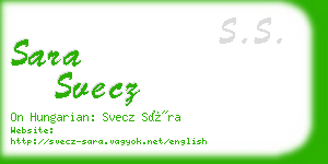 sara svecz business card
